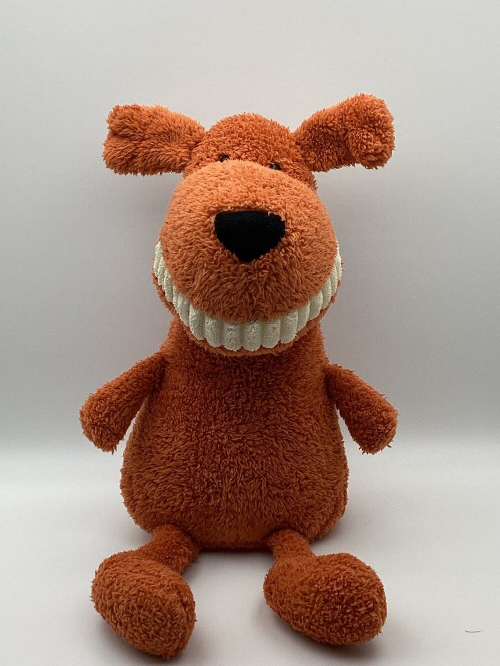 Jellycat Toothy Mutt Dog | 15 Inches | Orange Soft Toy Plush
